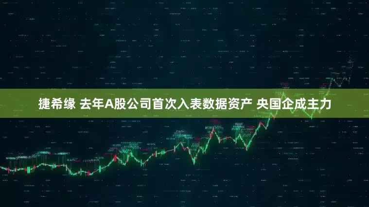 捷希缘 去年A股公司首次入表数据资产 央国企成主力